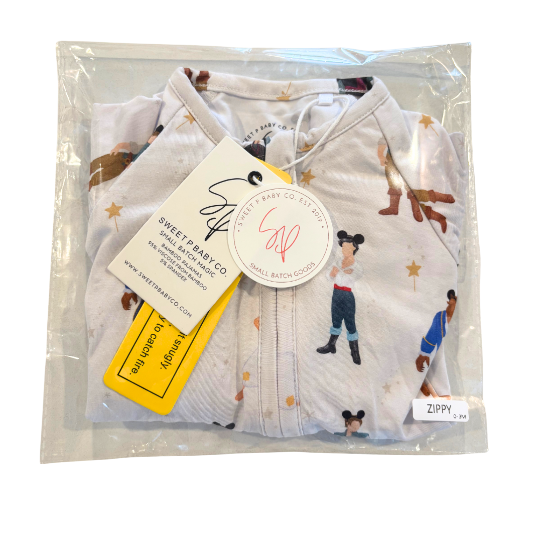 Prince Zip Up Bamboo Pajamas
