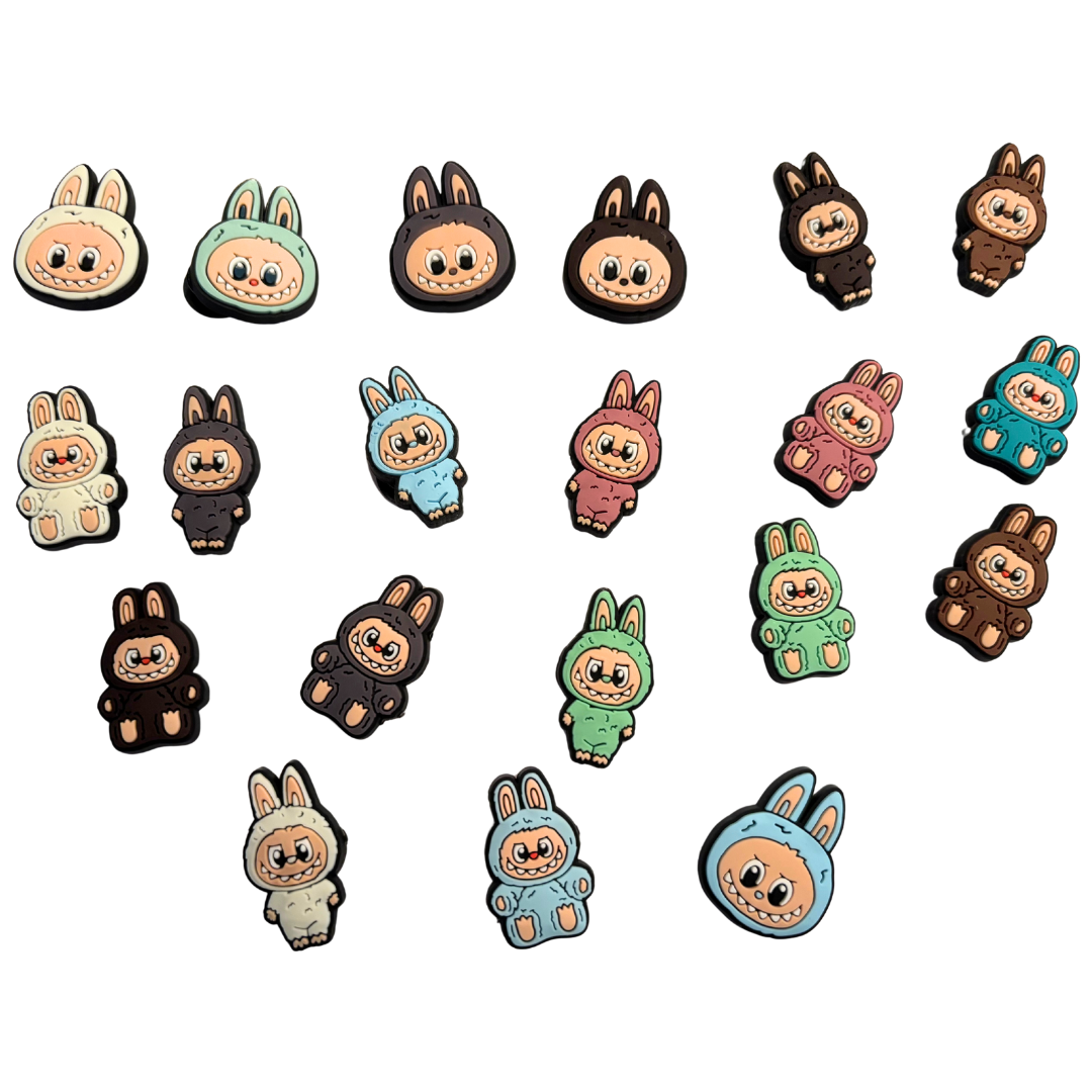 Little Monster Shoe Charms Stocking Stuffer - Set of 10