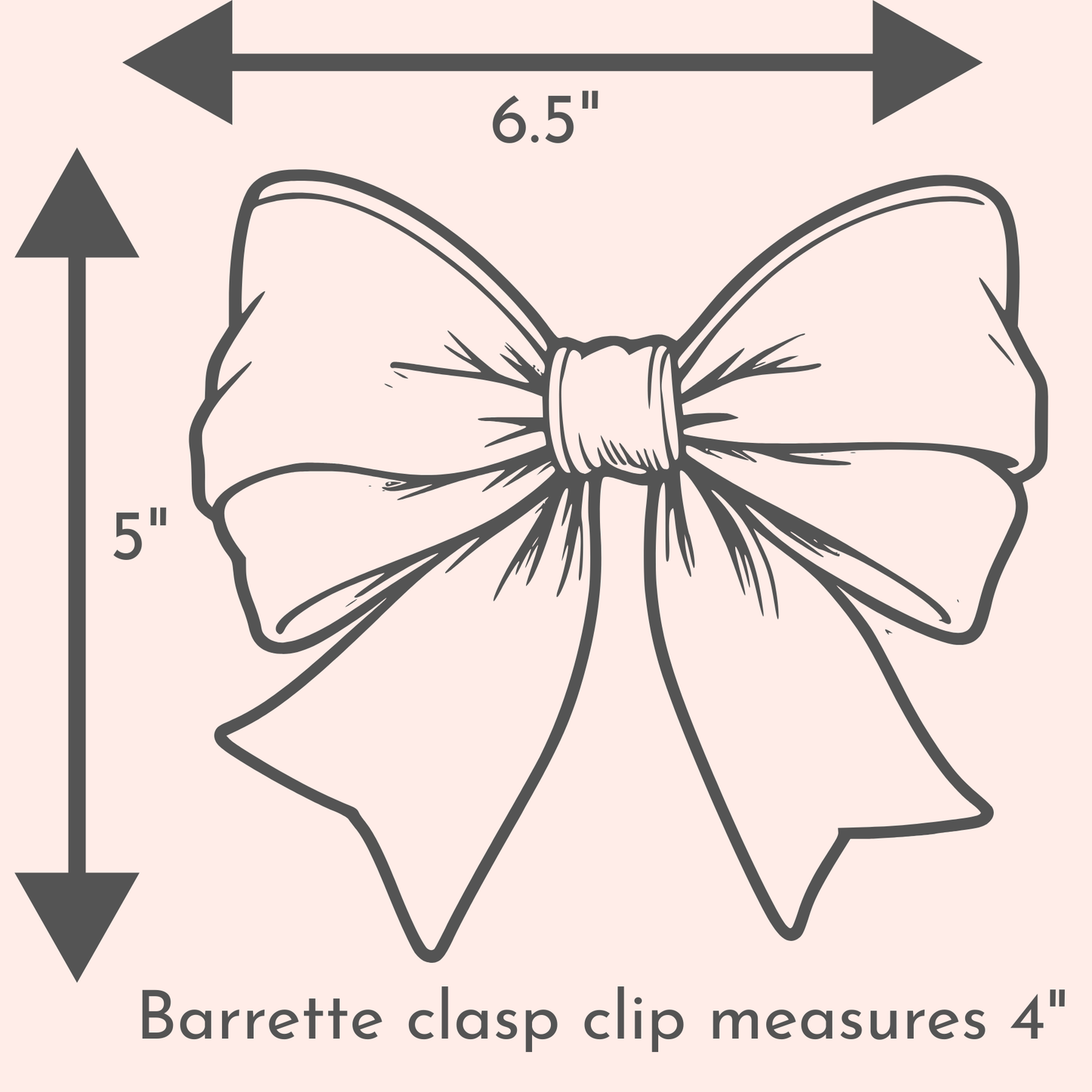 Large Velvet Clasp Clip Bow