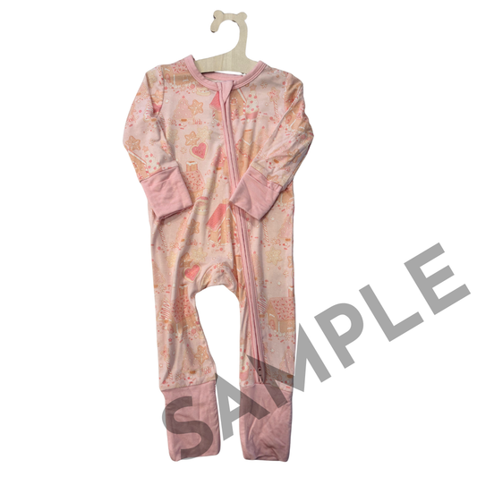 Pink Gingerbread Size 3-6 Mo.