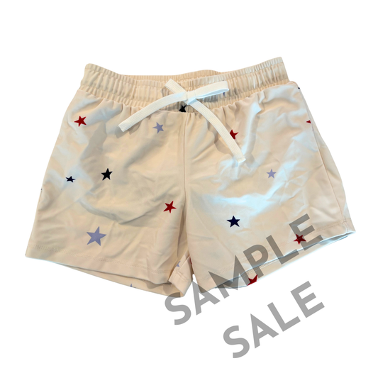 Little Fireworks Swim Trunks Size 4T