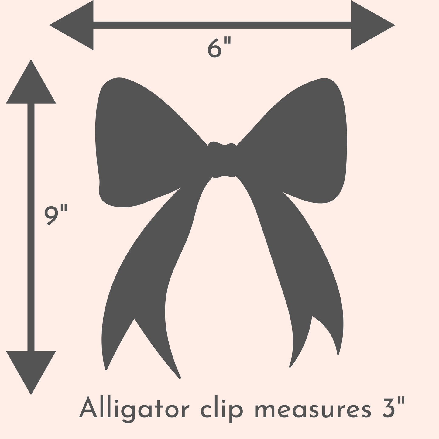 Long Velvet Alligator Clip Bow
