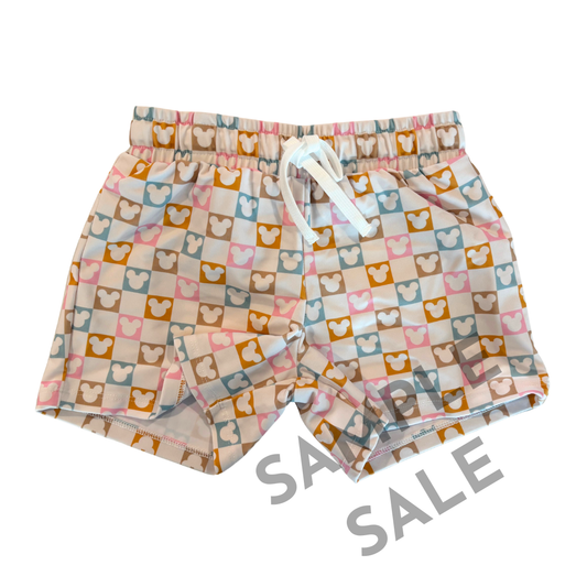 Magical Checkered Swim Trunks Size 3T