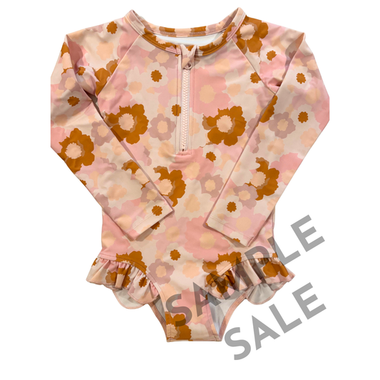 Blush Meadow Long Sleeved Swimsuit Size 3T