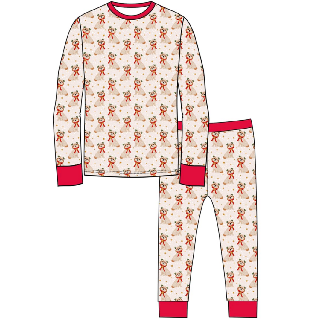 Holly Doodle Toddler & Kids 2-Piece Bamboo Pajamas