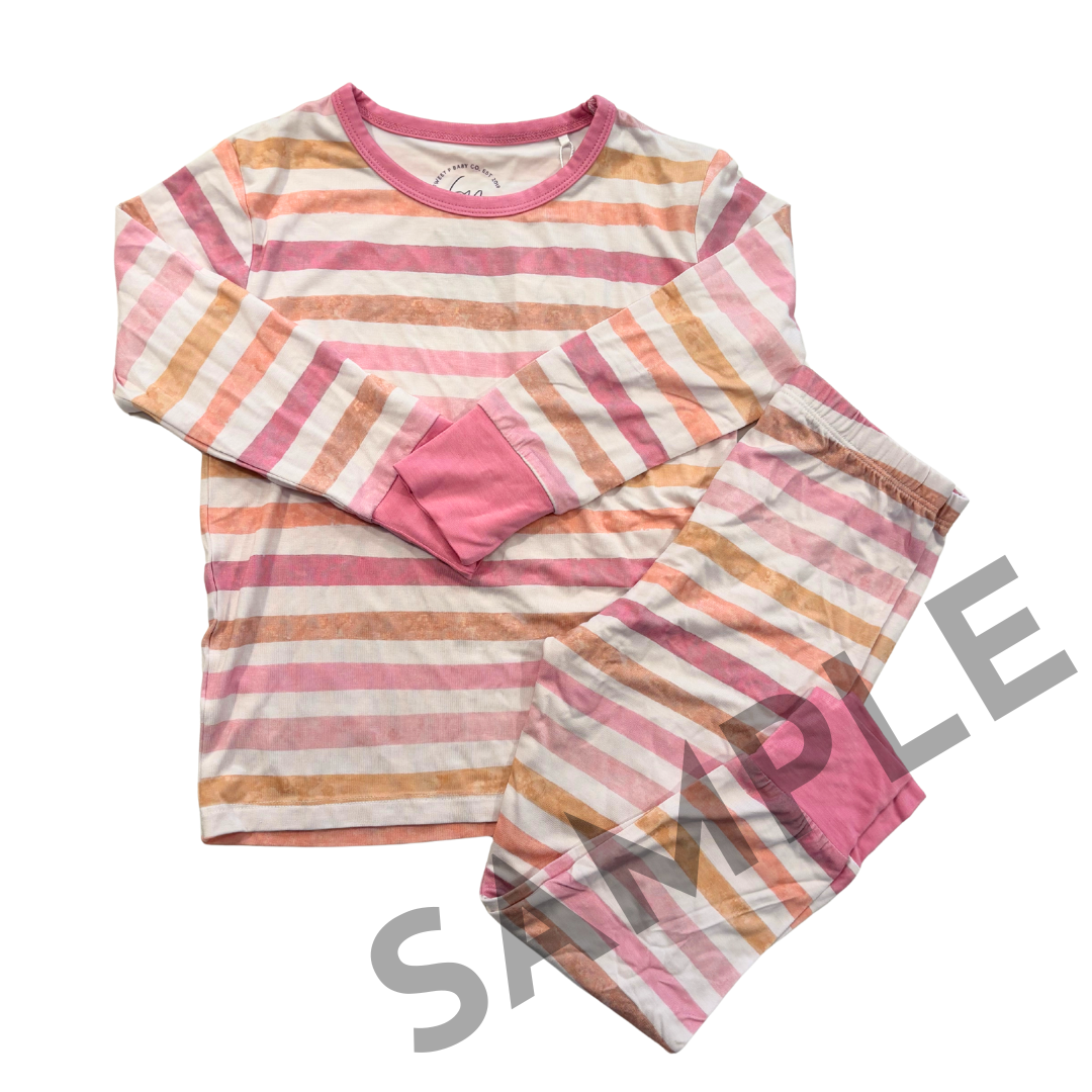 Watercolor Stripes Size 4T