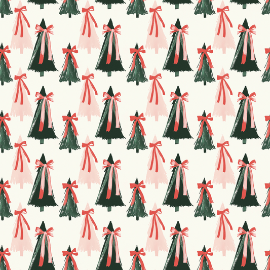 Peppermint Pines Long Sleeve Twirl Dress