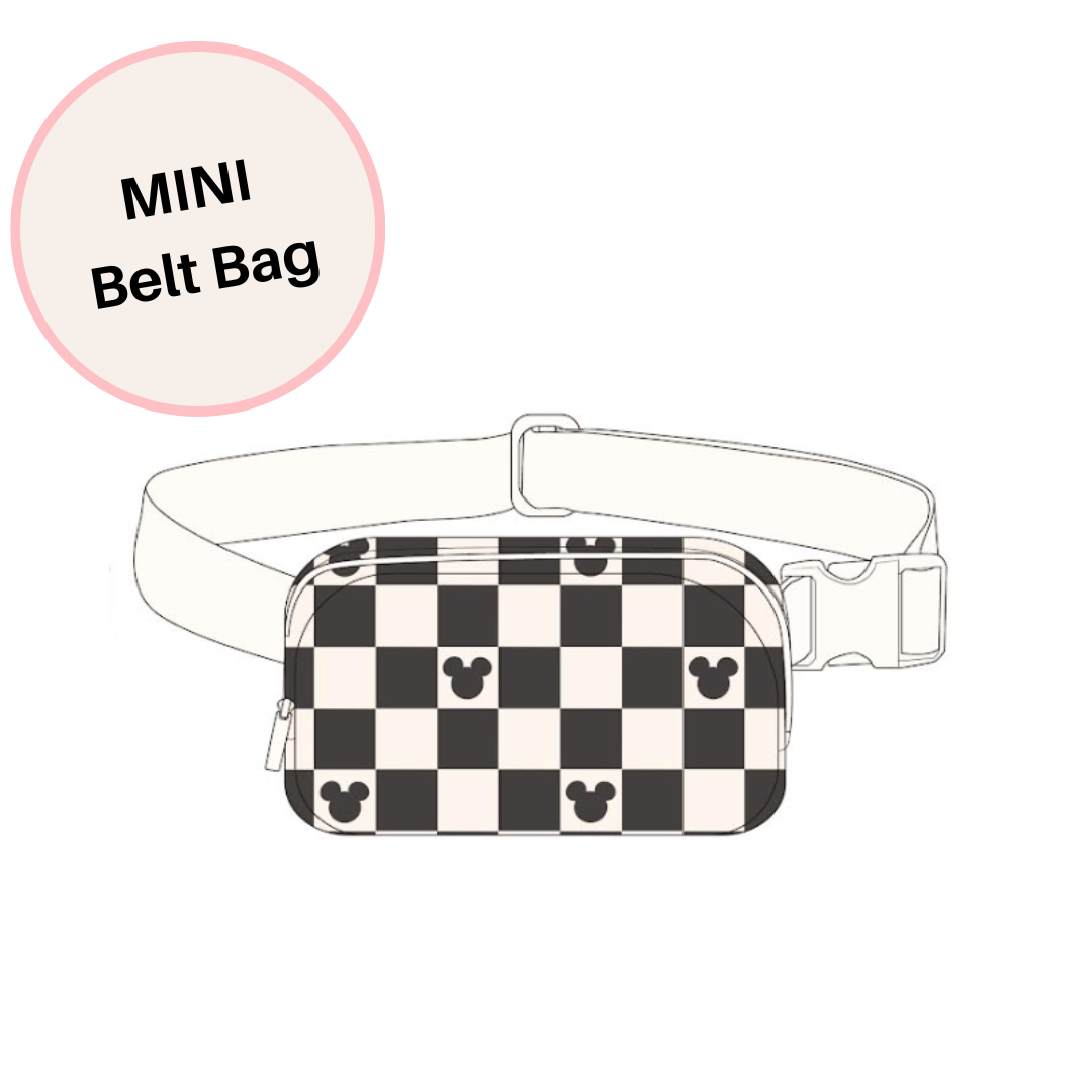 MINI Black Checkered Magical Belt Bag Sweet P Baby Co