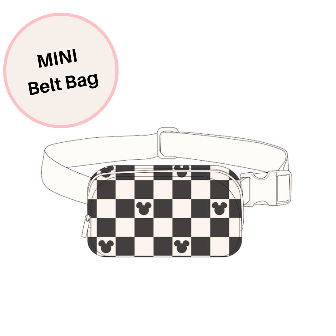 Checkered belt bag sale