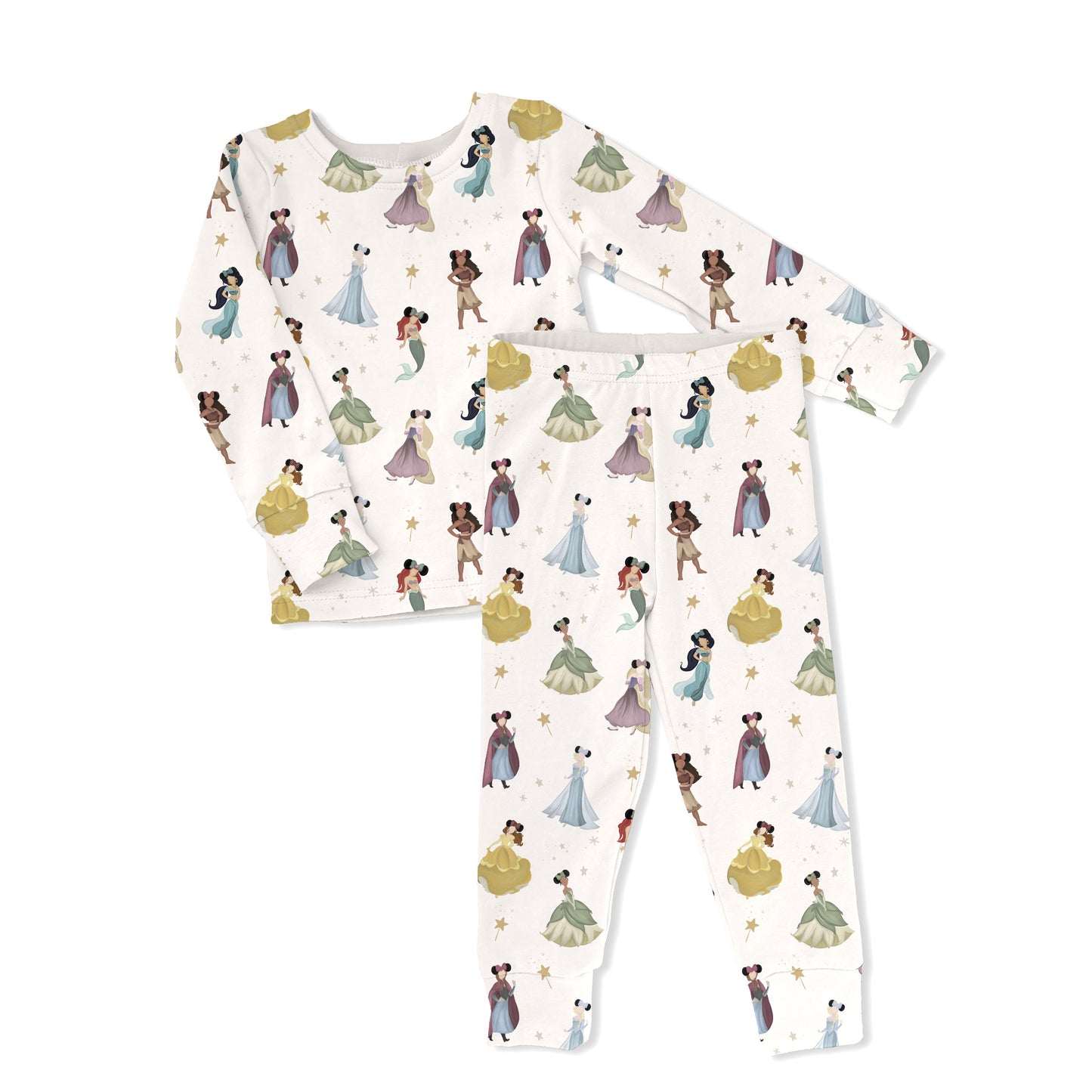 Princess Magic Toddler & Kids 2-Piece Bamboo Pajamas