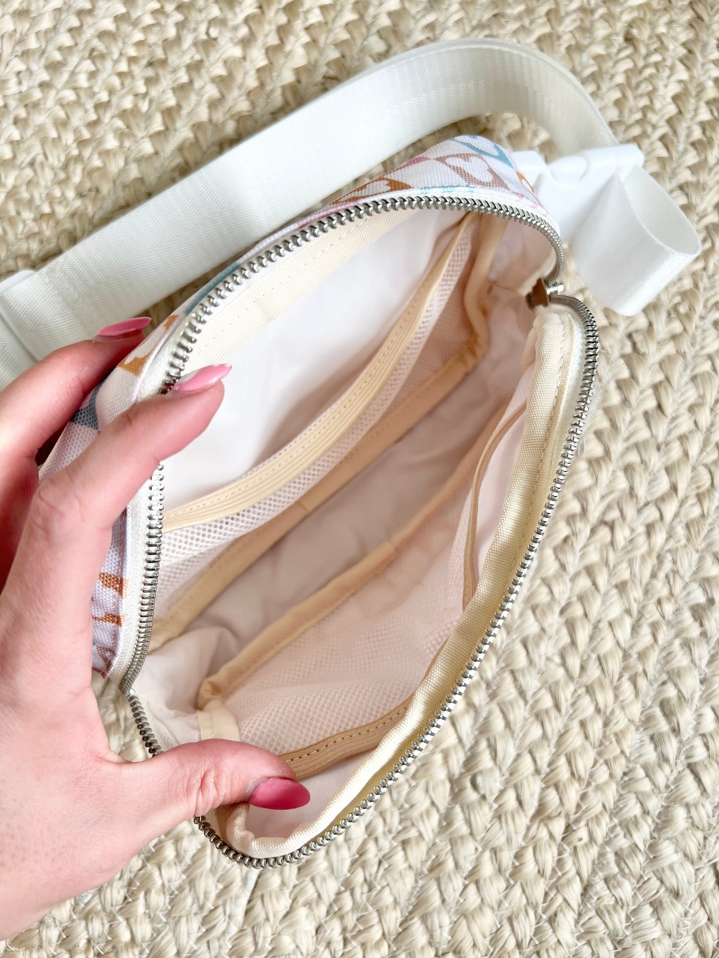 Rainbow Checkered Magical Belt Bag