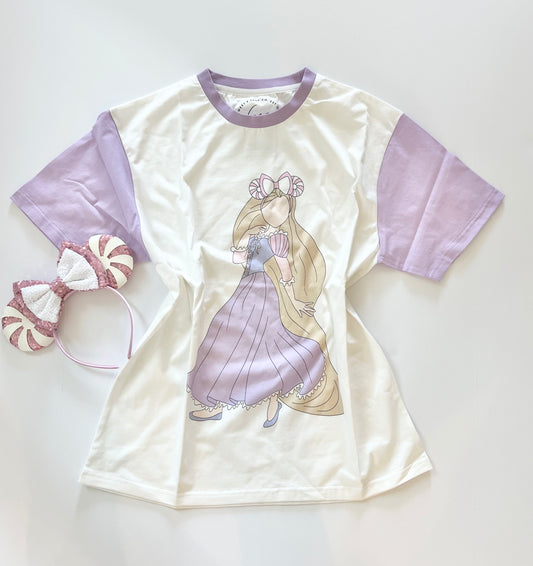 Lilac Princess Oversized T Shirt | T Shirt | Sweet P Baby Co.