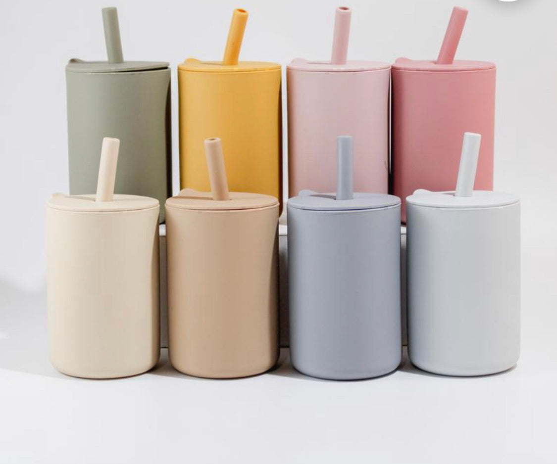 1pc Brown Plastic Straw Cup For Coffee, Milk Tea, And Bamboo Design Straw  Cup