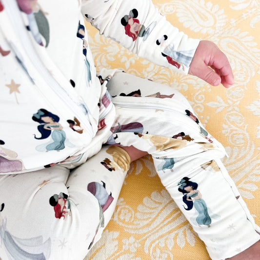 Princess Magic Zip Up Bamboo Pajamas