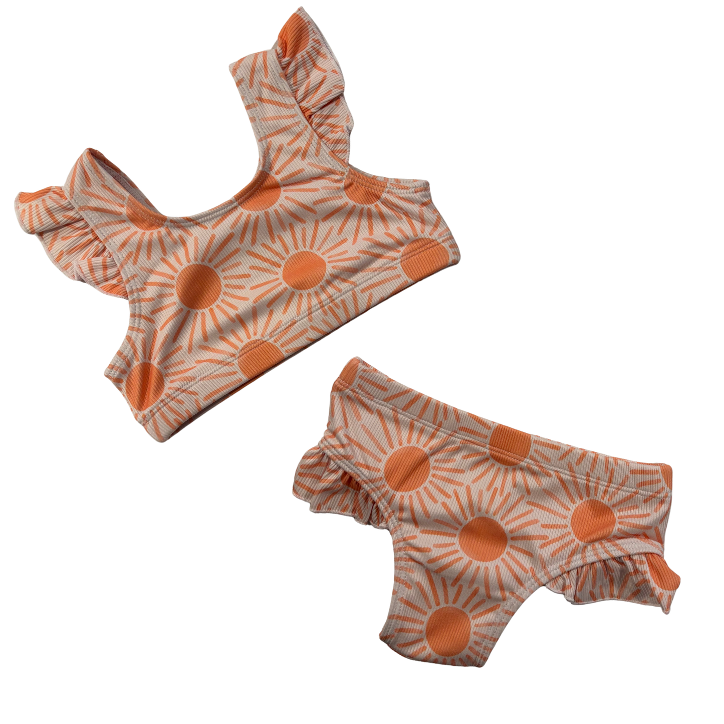 Golden Sunbeam Ribbed Bikini