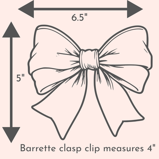 Large Velvet Clasp Clip Bow
