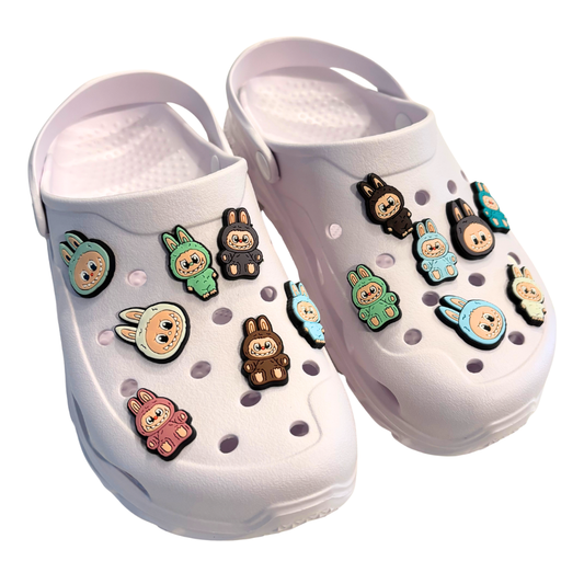 Little Monster Shoe Charms Stocking Stuffer - Set of 10