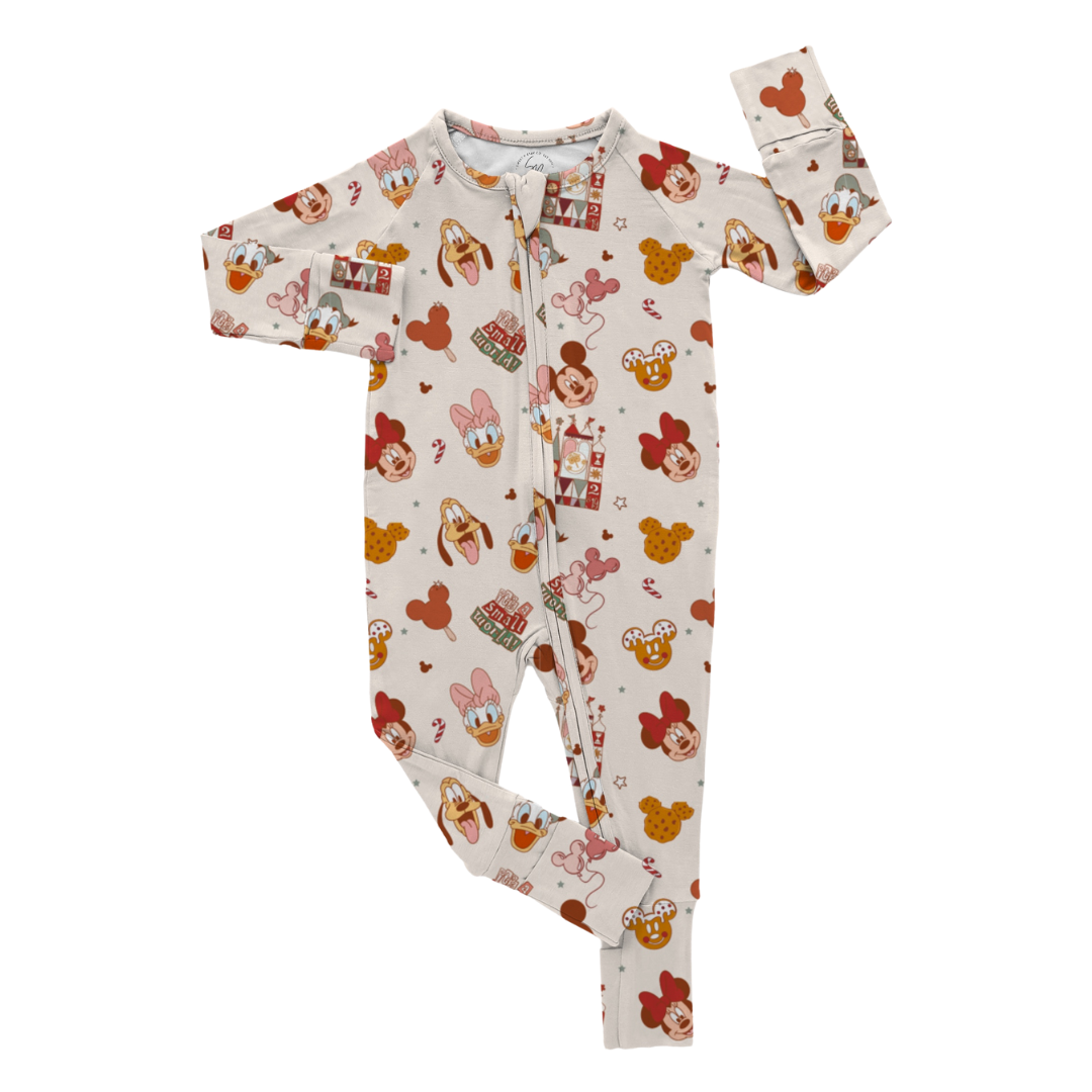 Merry Magic Zip Up Bamboo Pajamas