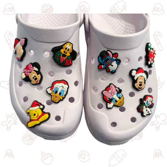 Magical Holiday Shoe Charms Stocking Stuffer - Set of 10