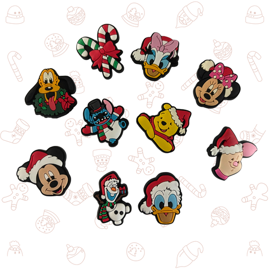 Magical Holiday Shoe Charms Stocking Stuffer - Set of 10