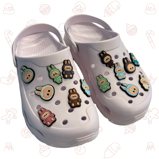 Little Monster Shoe Charms Stocking Stuffer - Set of 10