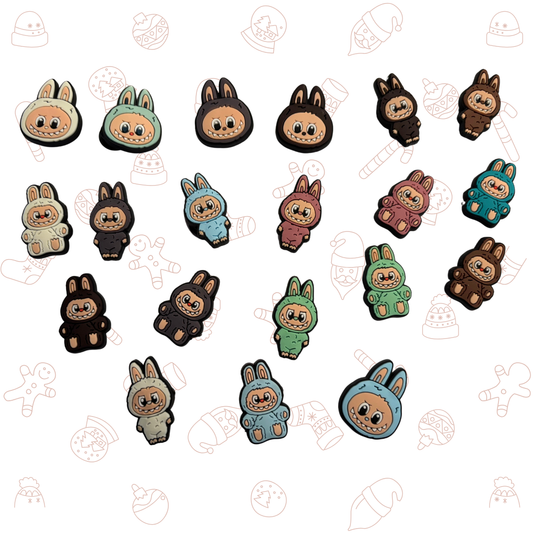 Little Monster Shoe Charms Stocking Stuffer - Set of 10