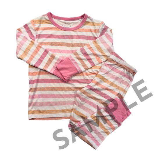Watercolor Stripes Size 4T