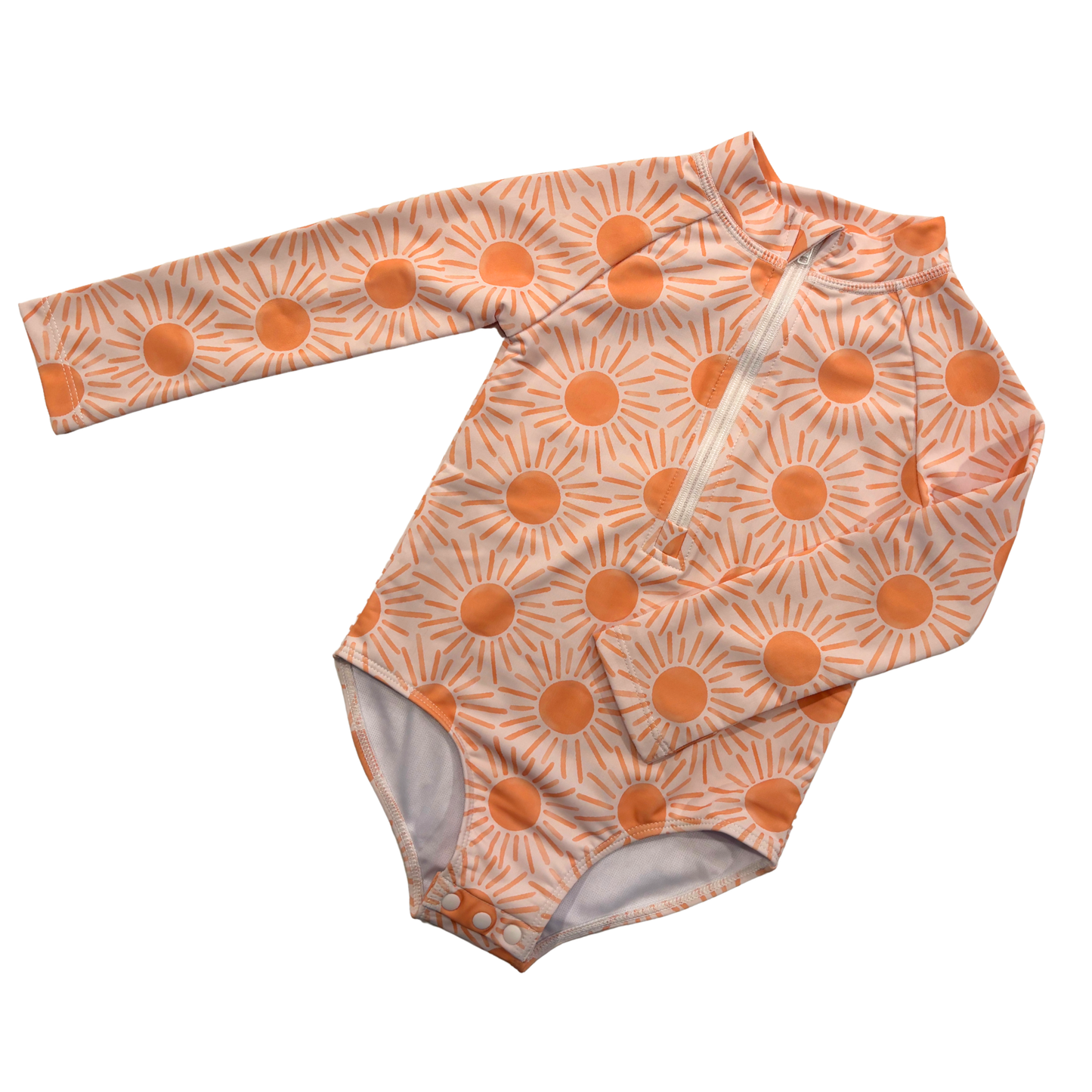 Golden Sunbeam Long Sleeve Swimsuit
