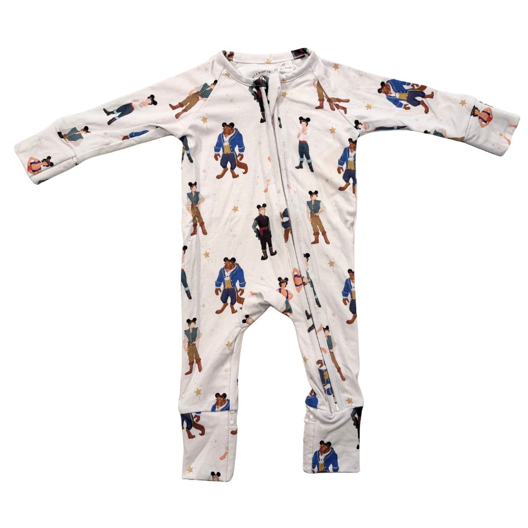 Prince Zip Up Bamboo Pajamas