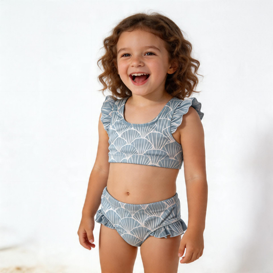 Blue Tides Ribbed Bikini