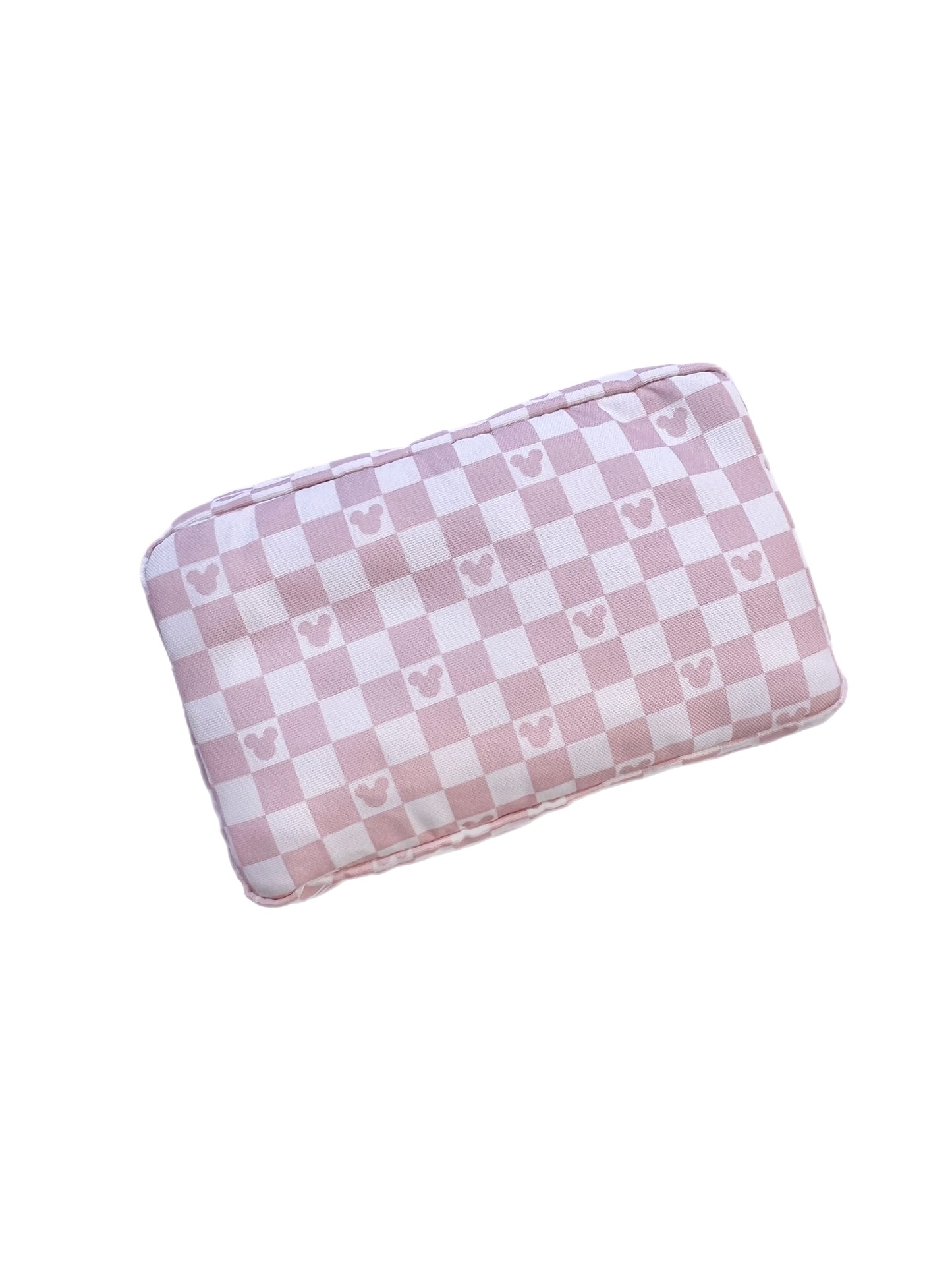 Pink Checkered Magic Rectangular Pouch