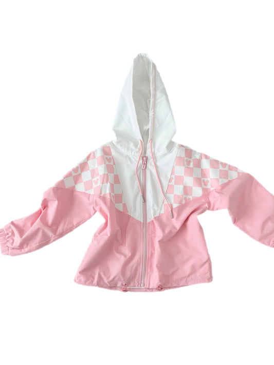 Pink Toddler & Kids Checkered Magic Jacket - SHIPS MID DEC