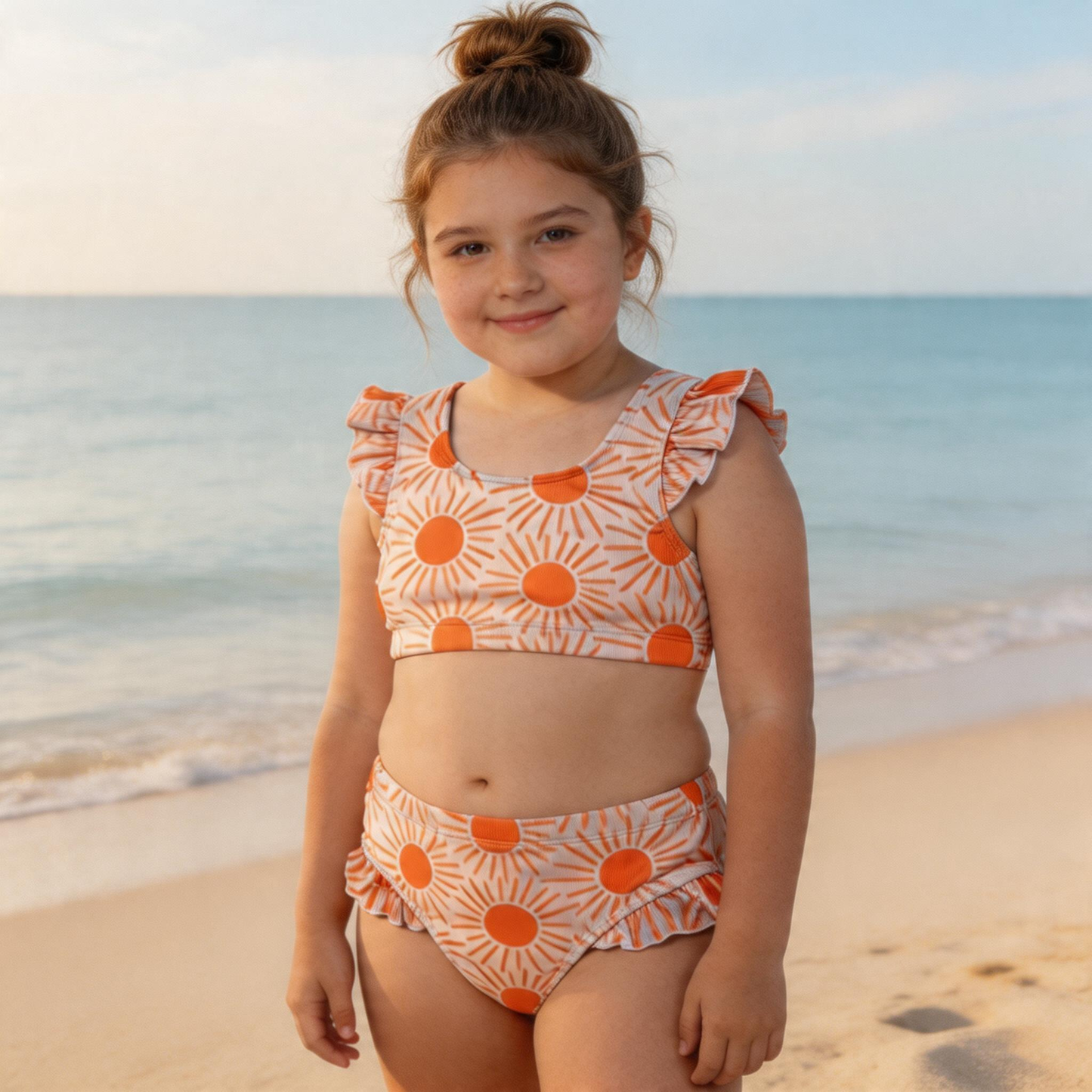 Golden Sunbeam Ribbed Bikini