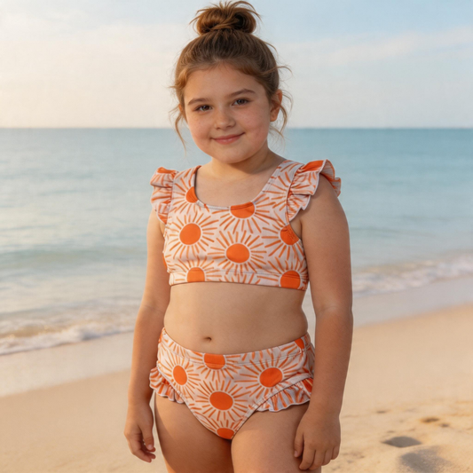 Golden Sunbeam Ribbed Bikini