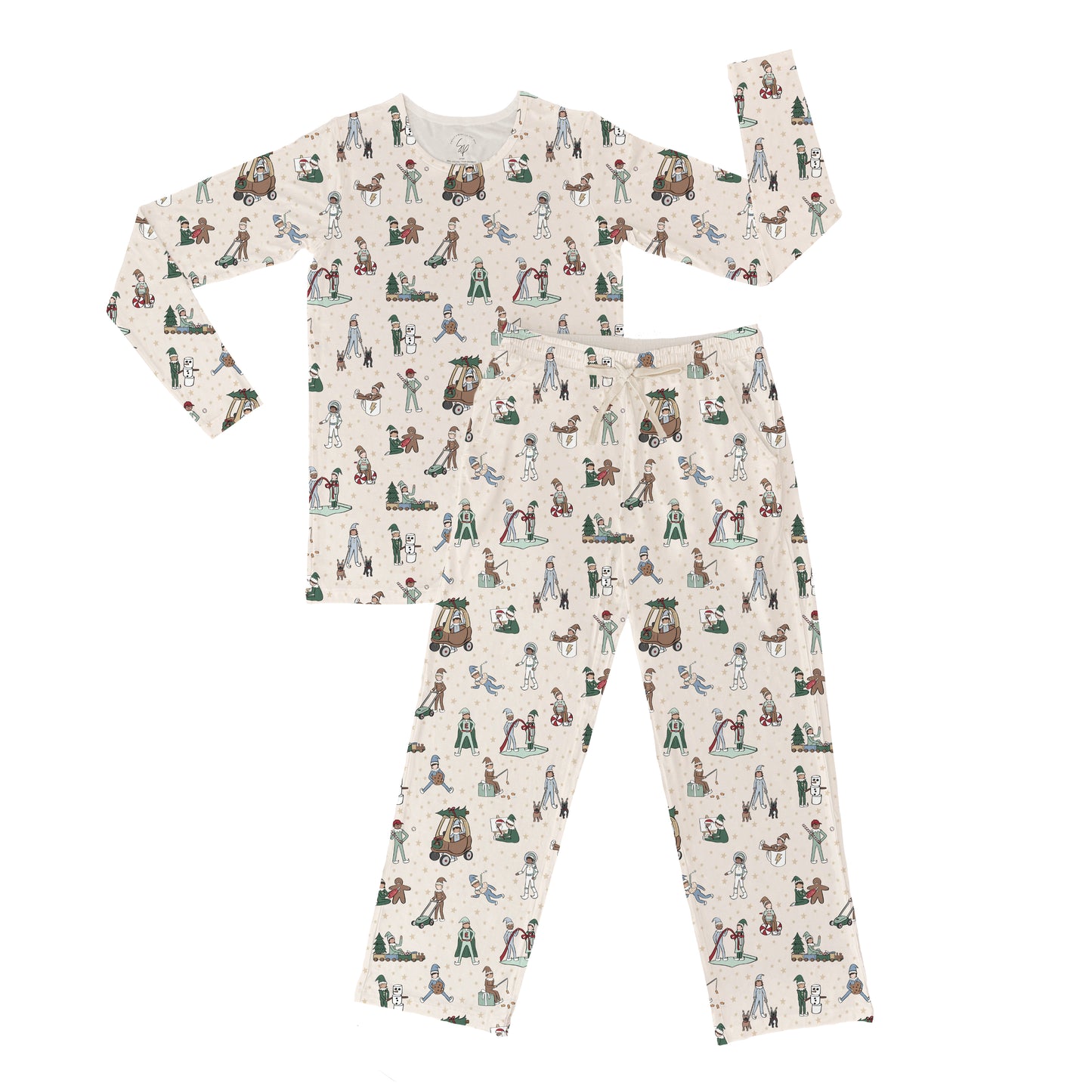 Mens Elfie Bamboo Pajama Set