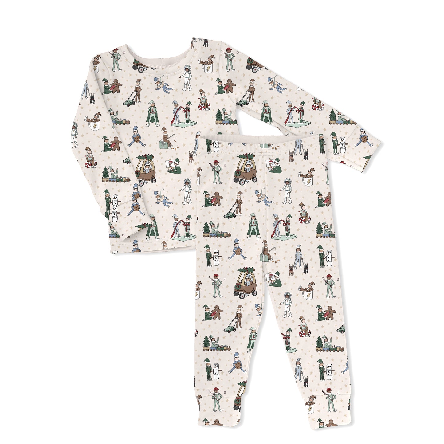 Elfie Toddler & Kids 2-Piece Bamboo Pajamas