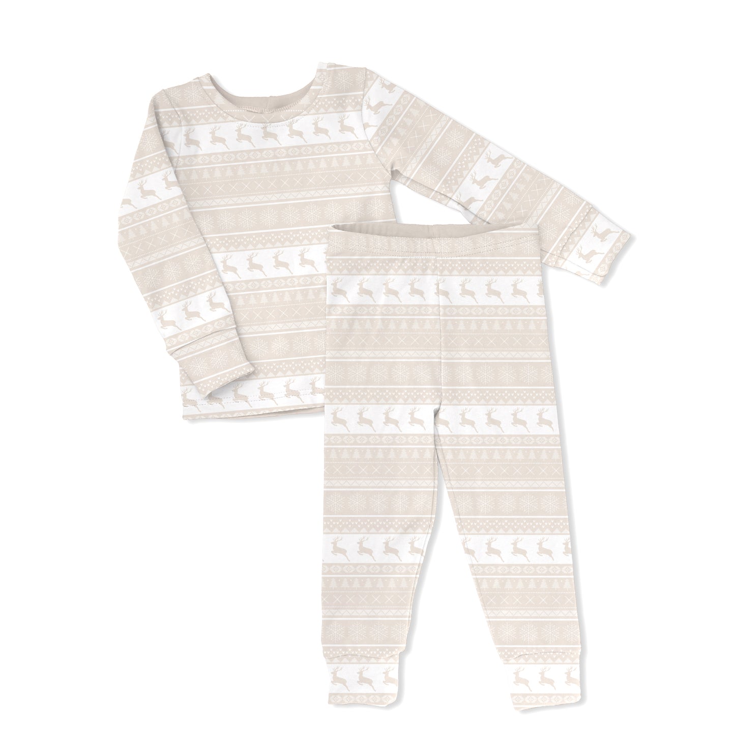 Traditional Christmas Toddler & Kids 2-Piece Bamboo Pajamas