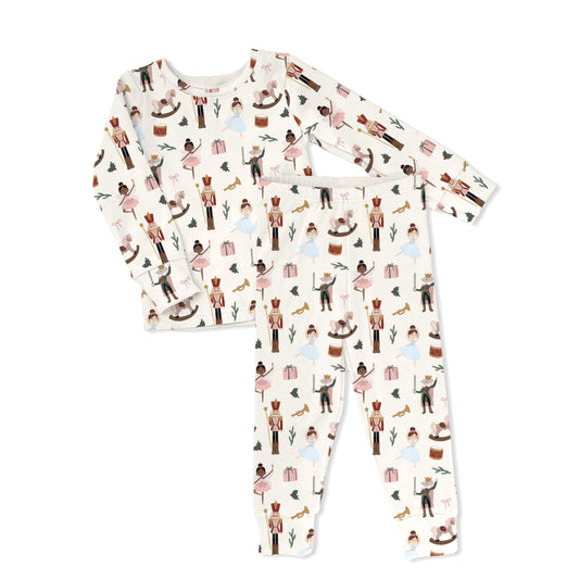 Nutcracker Toddler & Kids 2-Piece Bamboo Pajamas