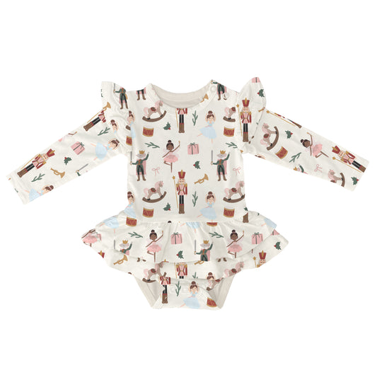 Nutcracker Long Sleeve Baby Twirl Dress