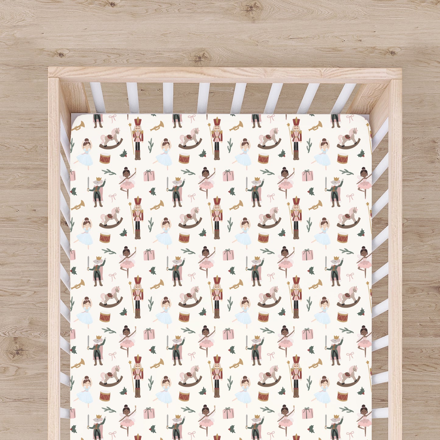 Nutcracker Bamboo Crib Sheet