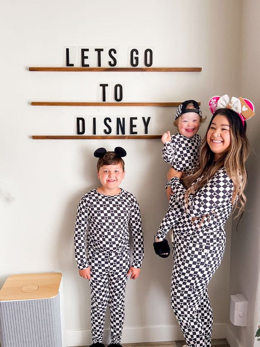 Women's Two Piece Checkers & Magic Bamboo Jammies