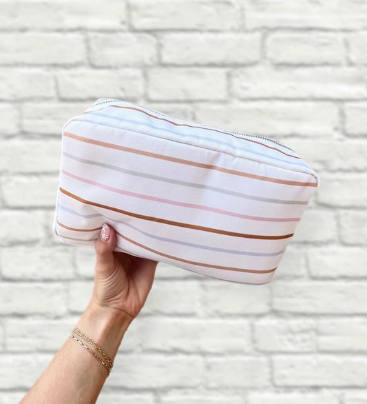 Back To School Stripes Rectangular Pouch