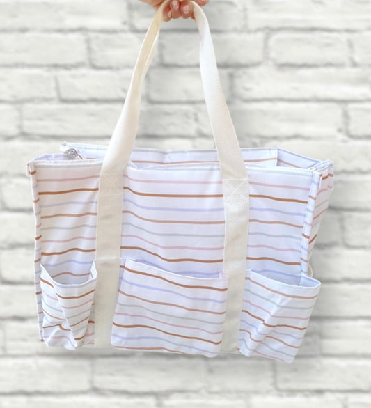 Back To School Stripes Tote Bag