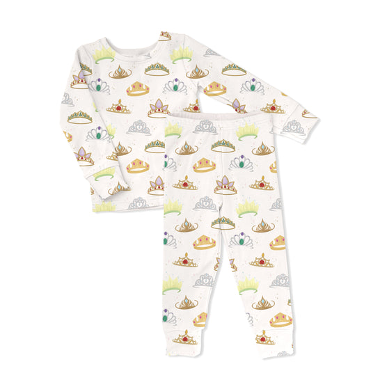 Tiara Time Toddler & Kids 2-Piece Bamboo Pajamas- SHIPS LATE DEC