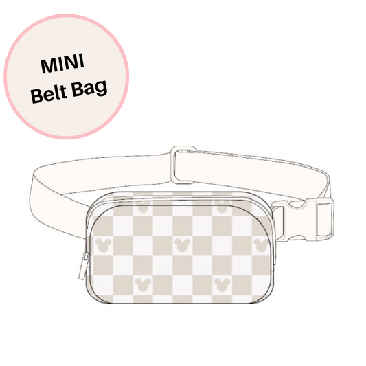 MINI Neutral Checks Magical Belt Bag