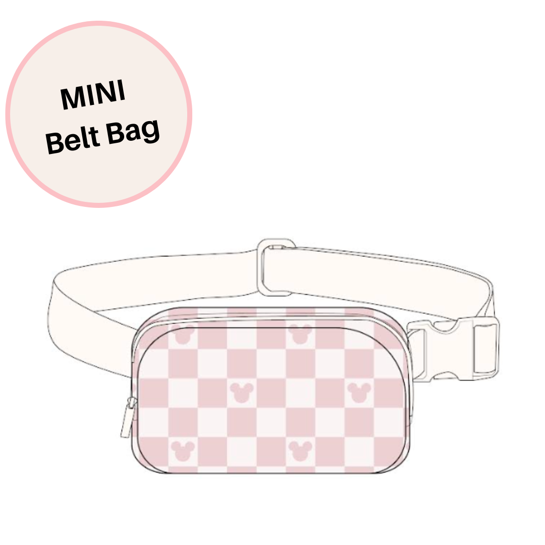 MINI Pink Checks Magical Belt Bag