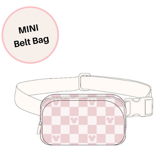 MINI Pink Checks Magical Belt Bag