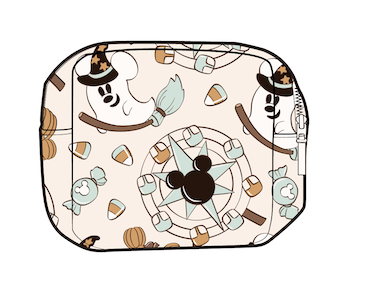 Blue Magical Tricks & Treats Square Pouch