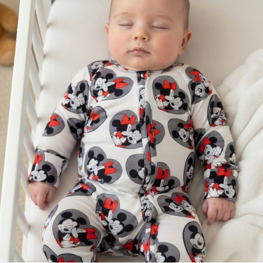 Magic Hearts Zip Up Bamboo Pajamas