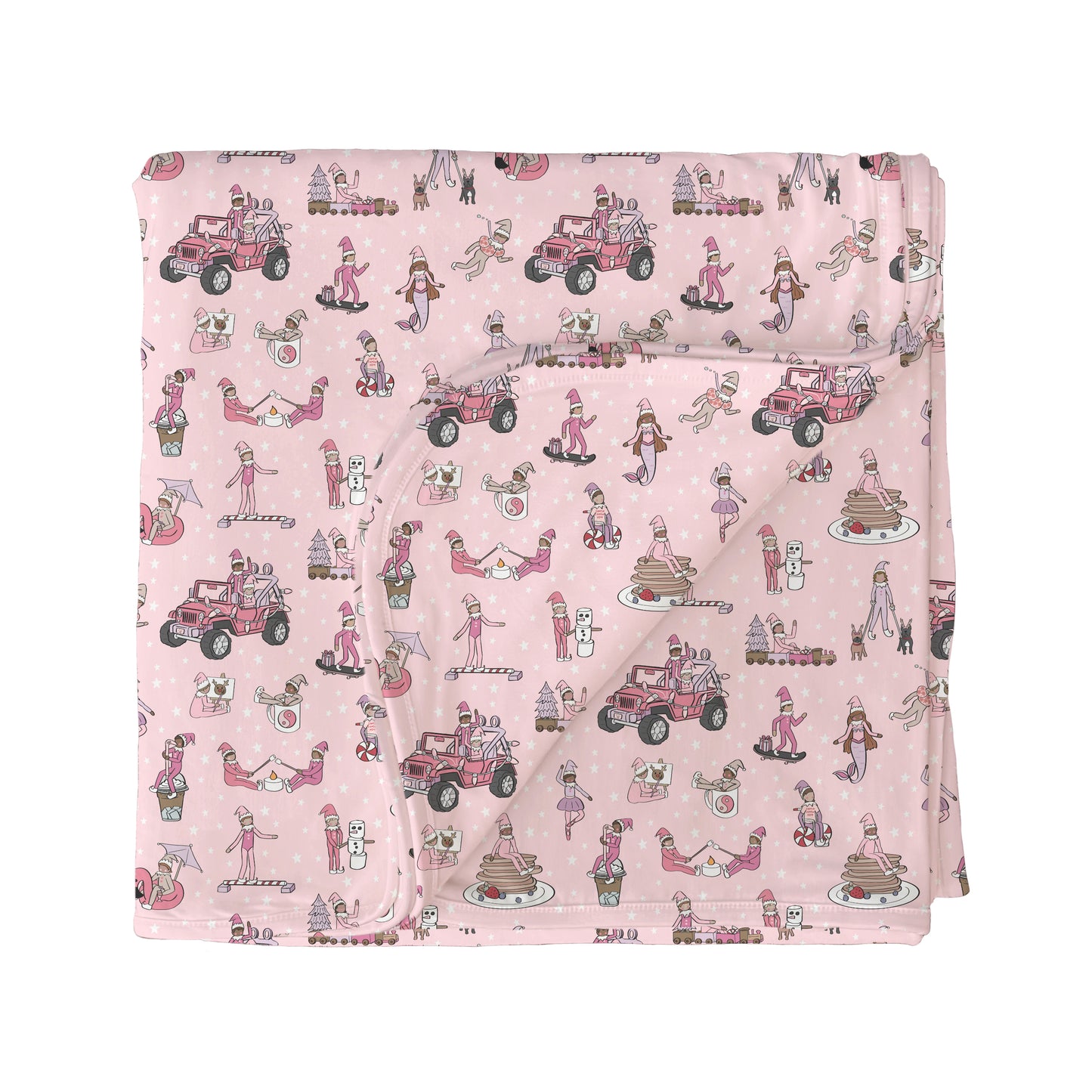 Pink Elfie Bamboo 3-Layer Blanket